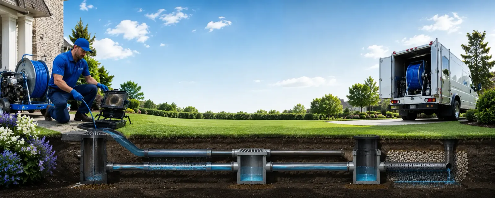 Outdoor drain cleaning information for Carlos, MN